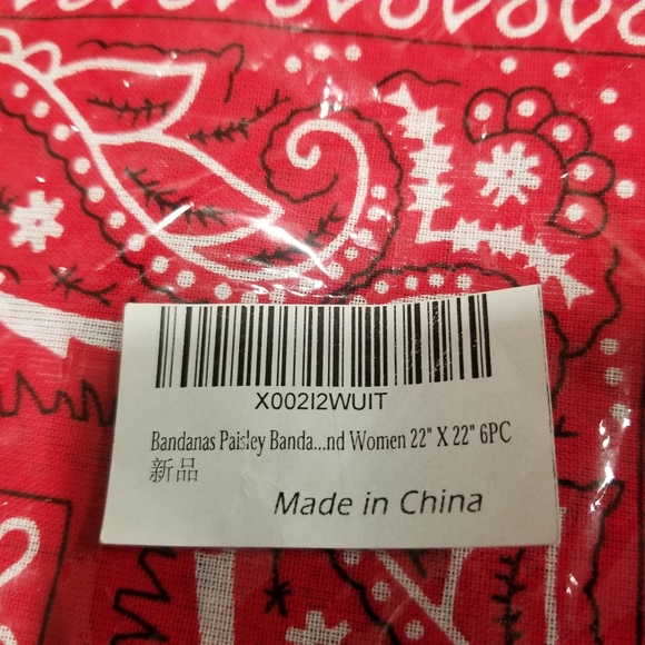 NWT Bandanas Paisley Banda - Picture 4 of 7